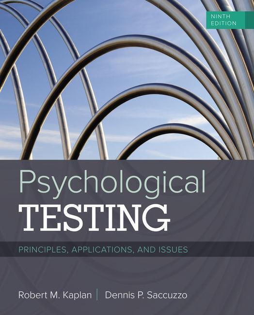Cover: 9781337098137 | Psychological Testing | Principles, Applications, and Issues | Buch
