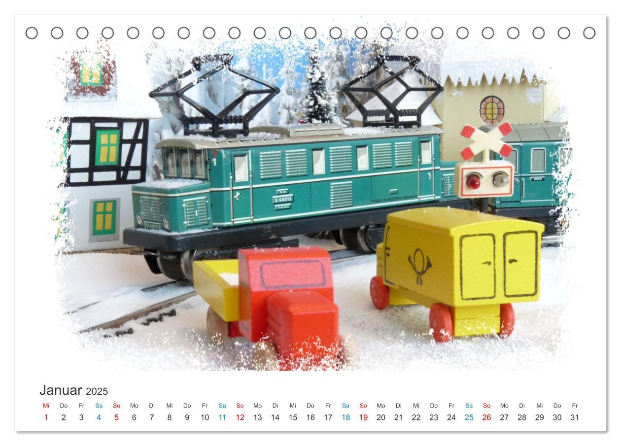 Bild: 9783383761454 | Bahn-Nostalgie im Modell (Tischkalender 2025 DIN A5 quer), CALVENDO...