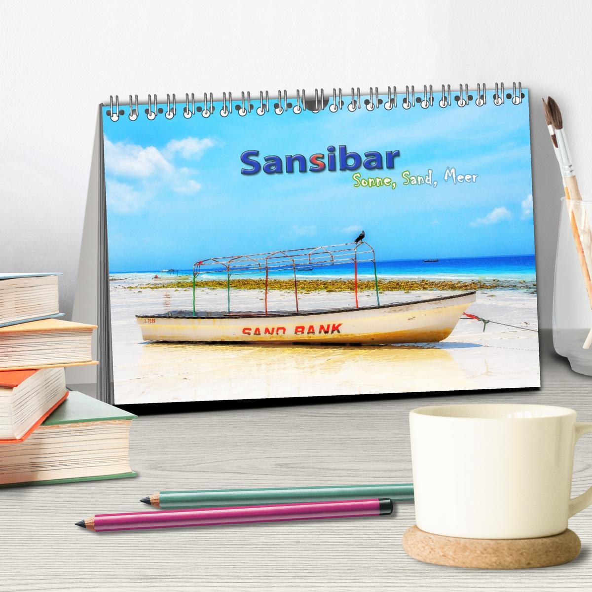 Bild: 9783383907494 | Sansibar - Sonne, Sand, Meer (Tischkalender 2025 DIN A5 quer),...