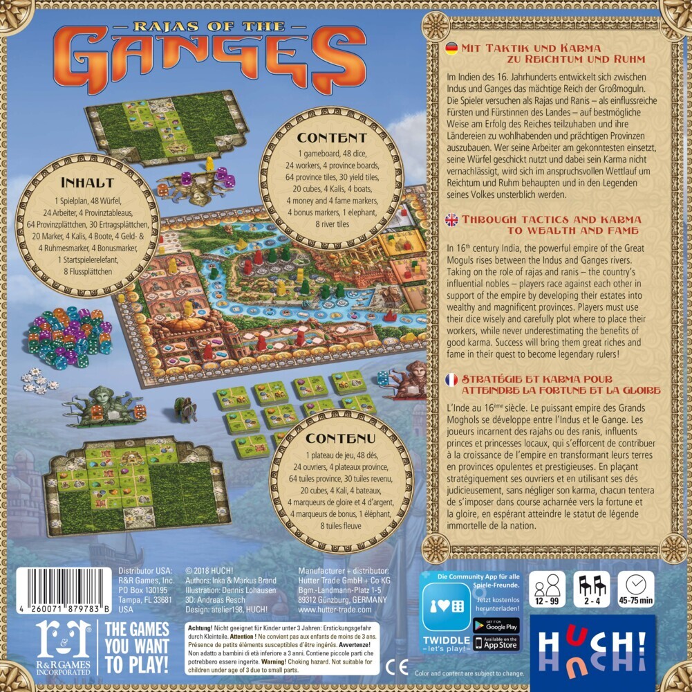 Bild: 4260071879783 | Rajas of the Ganges (Spiel) | Inka Brand (u. a.) | Spiel | 879783