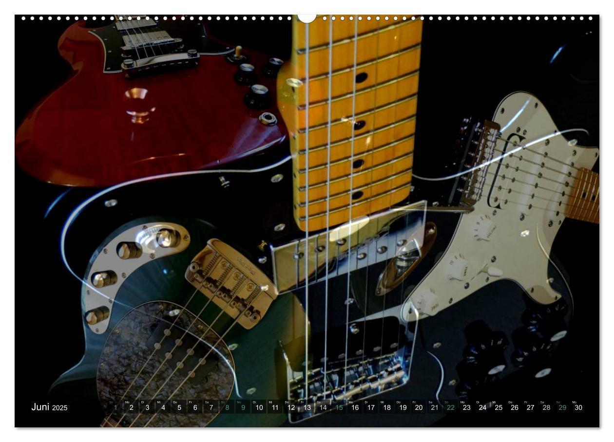 Bild: 9783435732593 | Gitarren Snapshots (Wandkalender 2025 DIN A2 quer), CALVENDO...