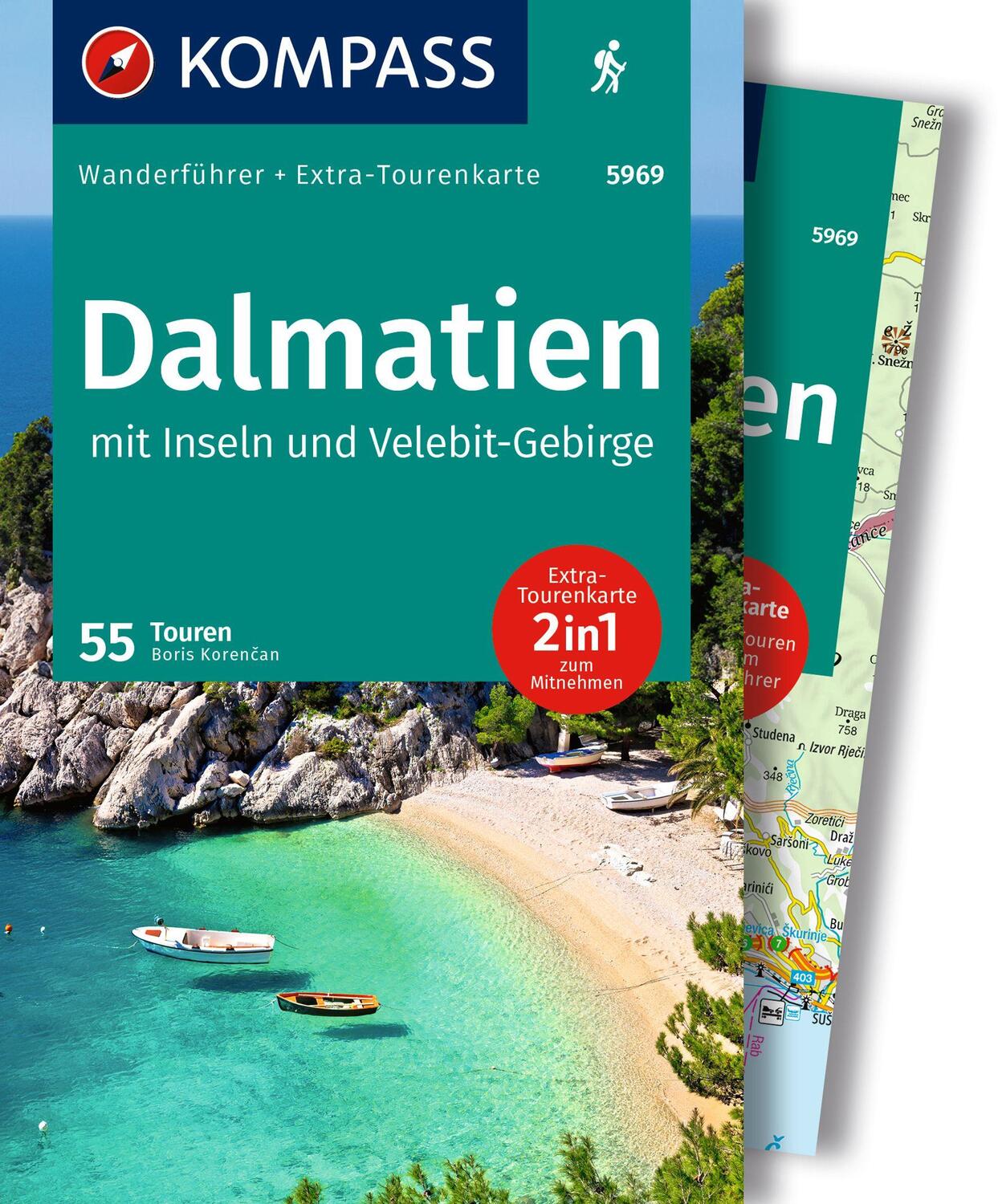 Cover: 9783991216773 | KOMPASS Wanderführer Dalmatien mit Inseln, Velebit-Gebirge und...