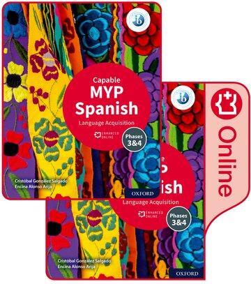 Cover: 9781382011143 | MYP Spanish Language Acquisition (Capable) Print and Enhanced...
