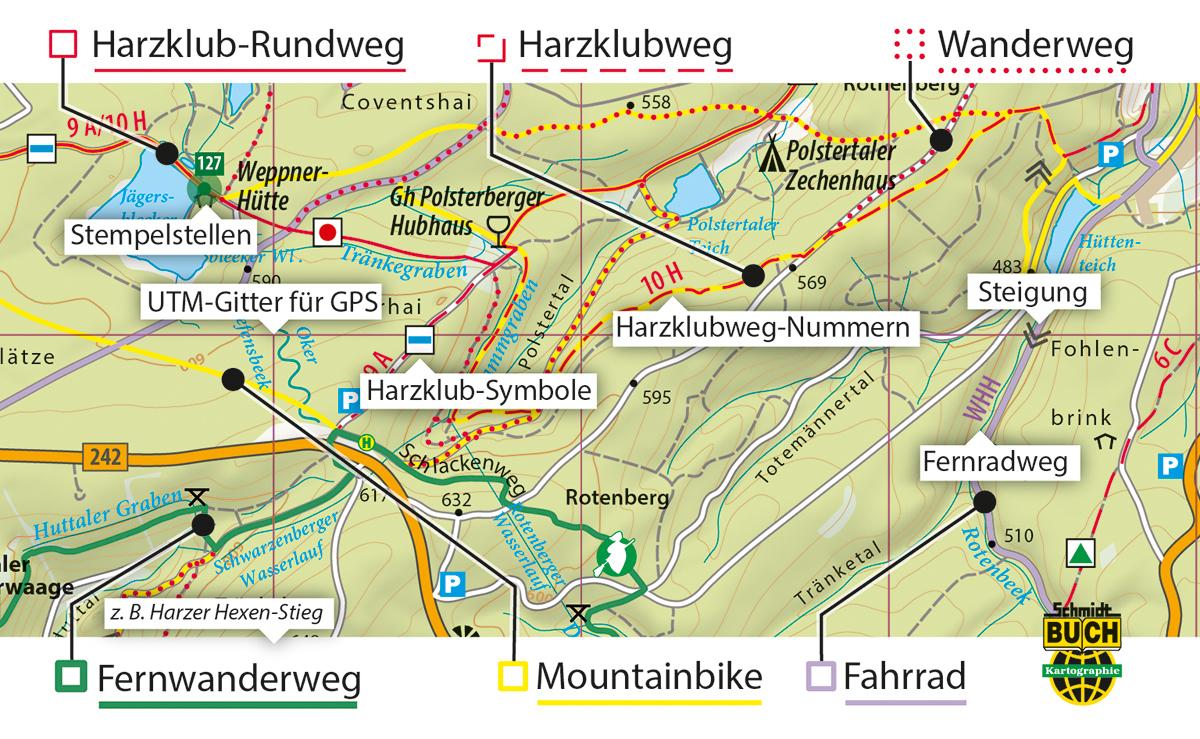 Bild: 9783936185744 | Ostharz 1 : 30 000 Wander- und Fahrradkarte | (Land-)Karte | Deutsch