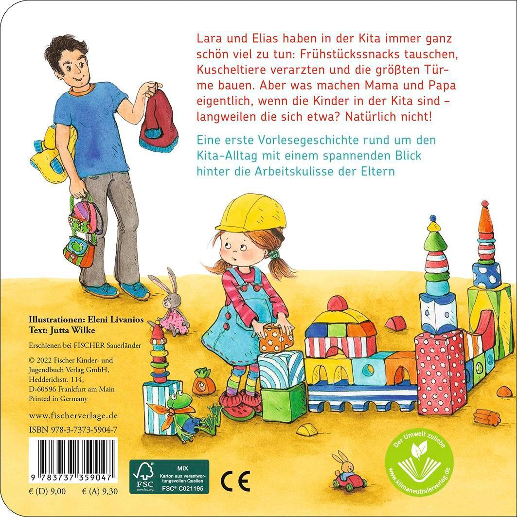 Rückseite: 9783737359047 | Ich geh in die Kita und was machen Mama und Papa? | Jutta Wilke | Buch