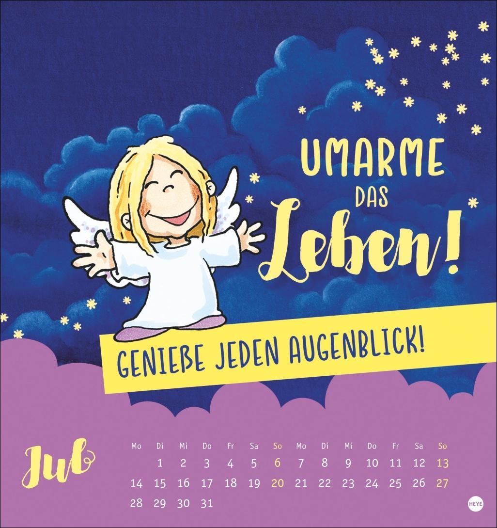 Bild: 9783756408009 | Schutzengel Postkartenkalender 2025 | Heye | Kalender | Spiralbindung