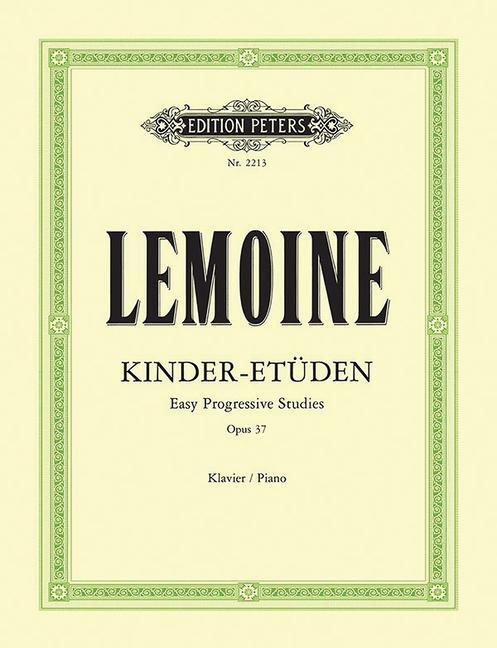Cover: 9790014009984 | Kinder-Etüden op. 37 | für Klavier | Antoine-Henry Lemoine | Buch