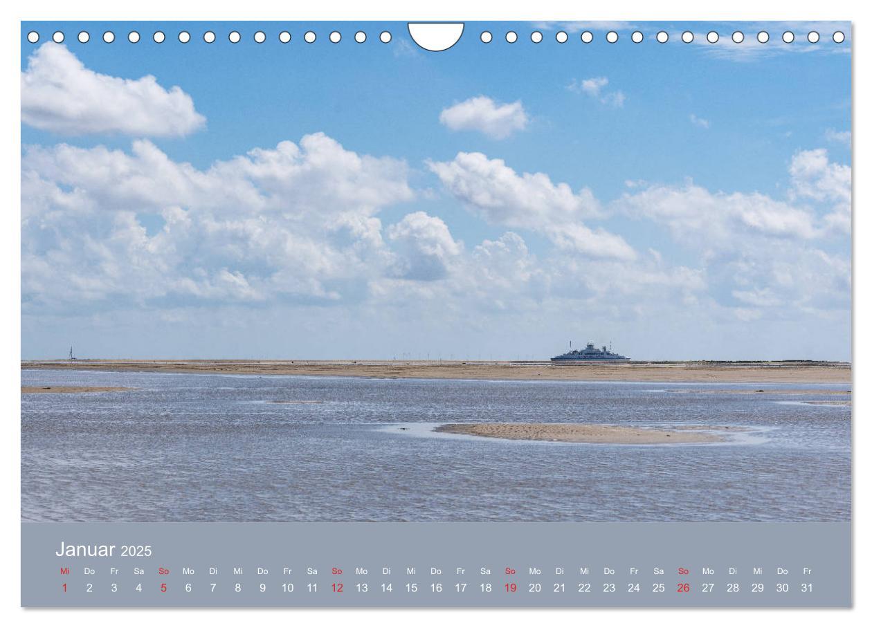 Bild: 9783435225736 | Römö - Wasser, Wind und endloser Strand (Wandkalender 2025 DIN A4...