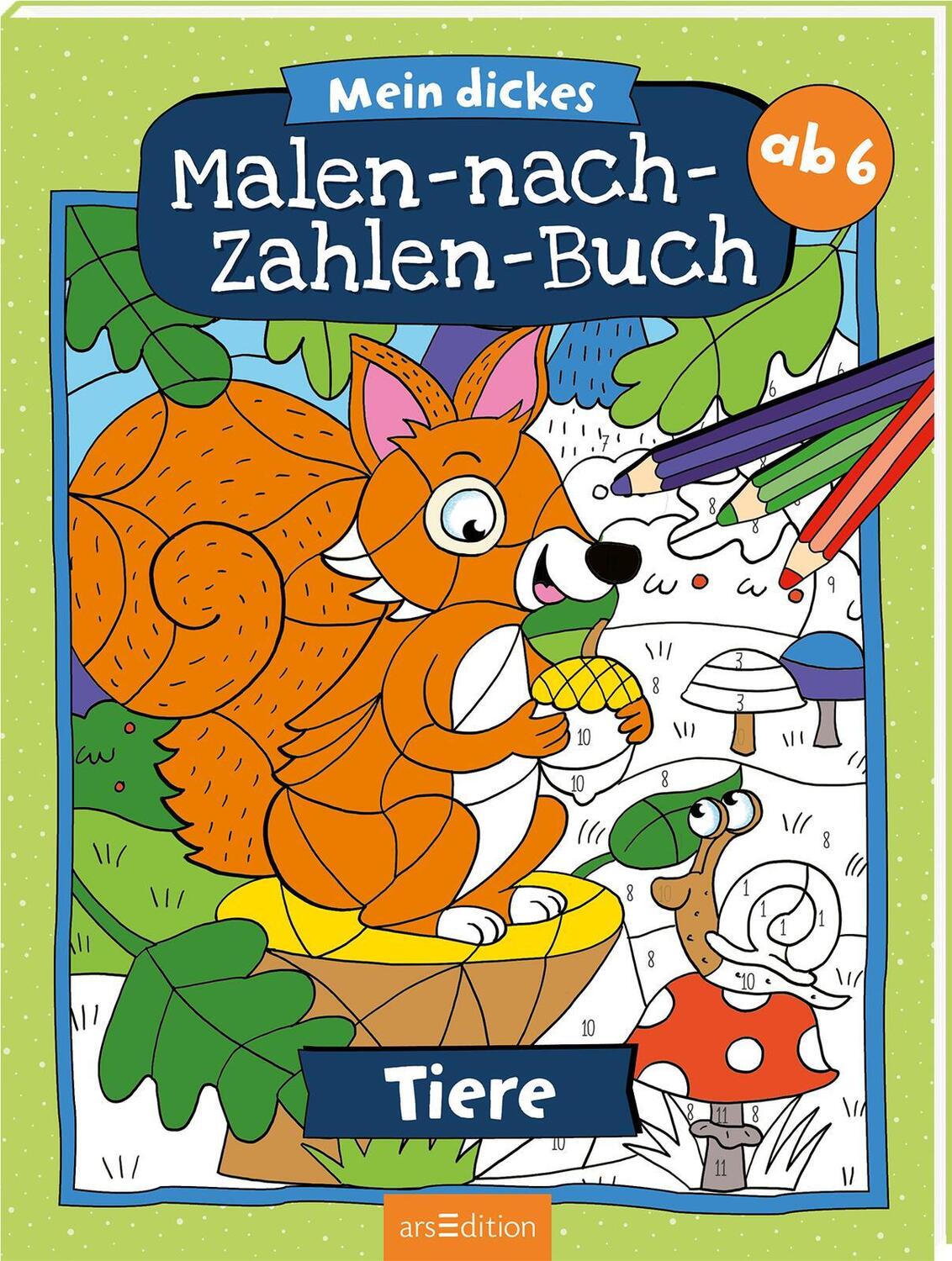 Cover: 9783845842622 | Mein dickes Malen-nach-Zahlen-Buch - Tiere | Taschenbuch | Softcover
