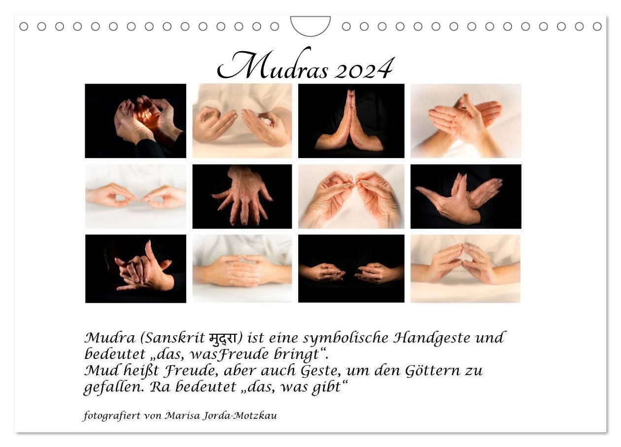 Cover: 9783383280351 | Mudras / 2024 (Wandkalender 2024 DIN A4 quer), CALVENDO Monatskalender