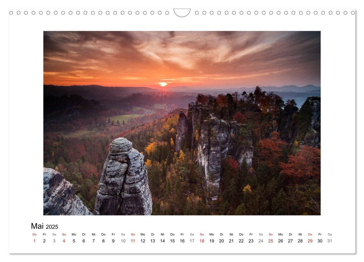 Bild: 9783435840823 | Bastei - Sächsische Schweiz (Wandkalender 2025 DIN A3 quer),...