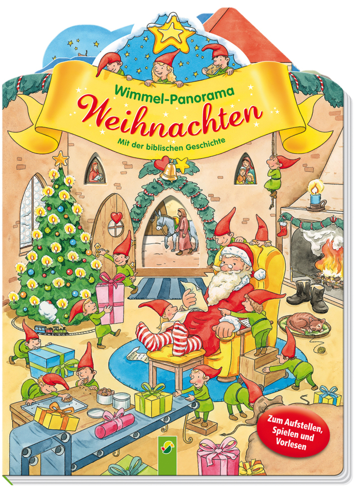 Cover: 9783849942403 | Wimmel-Panorama Weihnachten zum Ausklappen und Aufstellen | Kessel
