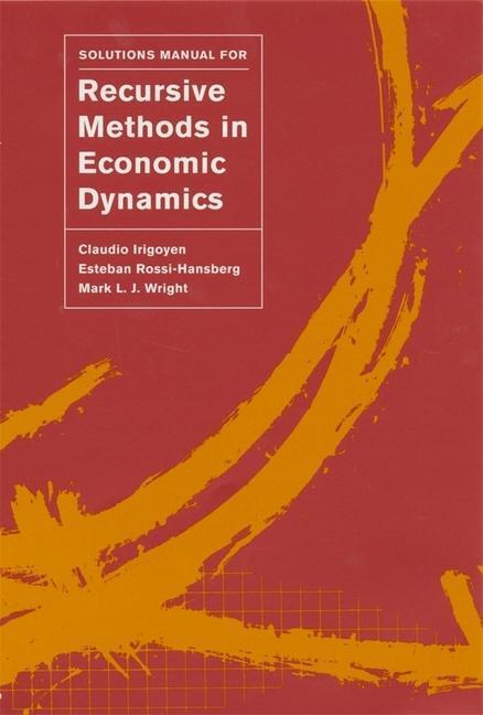 Cover: 9780674008885 | Irigoyen, C: Solutions Manual for Recursive Methods in Econo | Buch