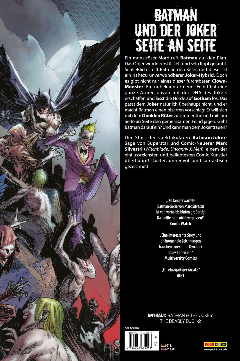Rückseite: 9783741635243 | Batman &amp; der Joker: Das tödliche Duo | Bd. 1 (von 3) | Buch | 68 S.