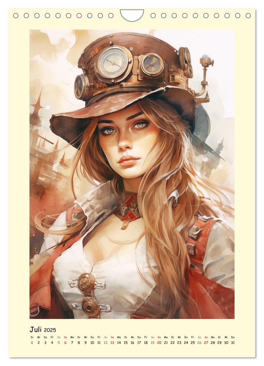 Bild: 9783435860906 | Schöne Steampunk Girls. Retro-Ästhetik im Aquarell-Stil...