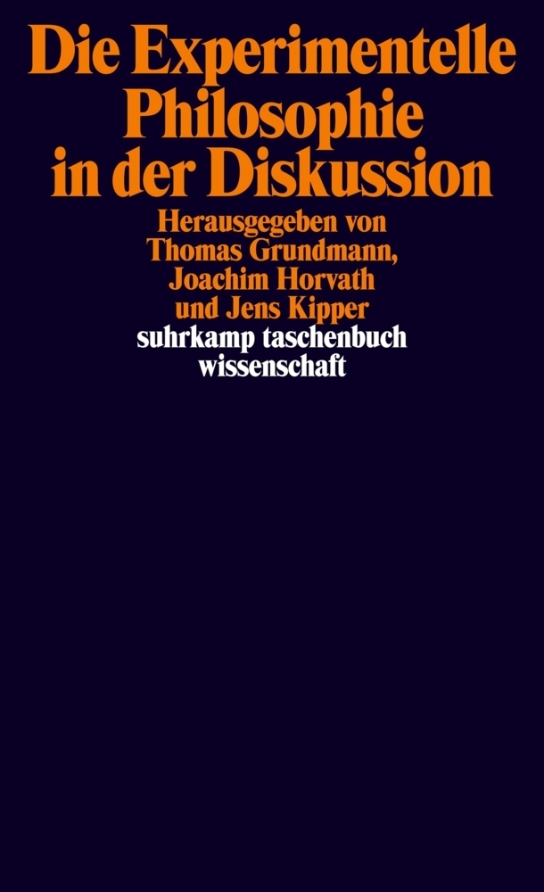 Cover: 9783518296943 | Die Experimentelle Philosophie in der Diskussion | Taschenbuch | 2014