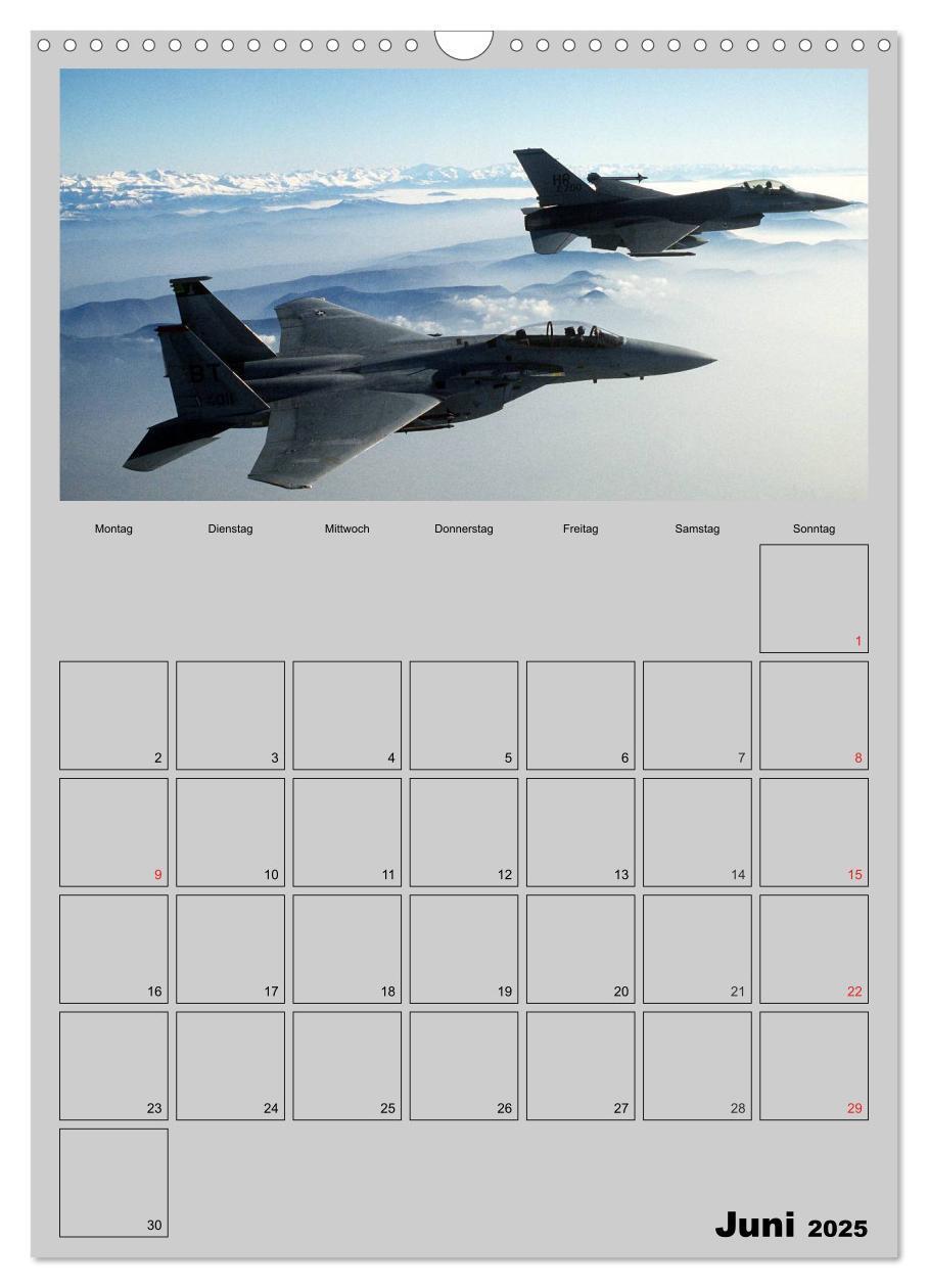 Bild: 9783457035047 | Militär. U.S. Kampfflugzeuge (Wandkalender 2025 DIN A3 hoch),...