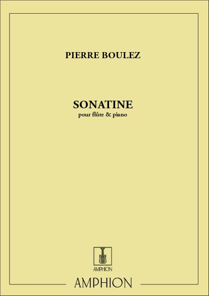 Cover: 9790230200554 | Sonatine | Pierre Boulez | Partitur | Amphion | EAN 9790230200554