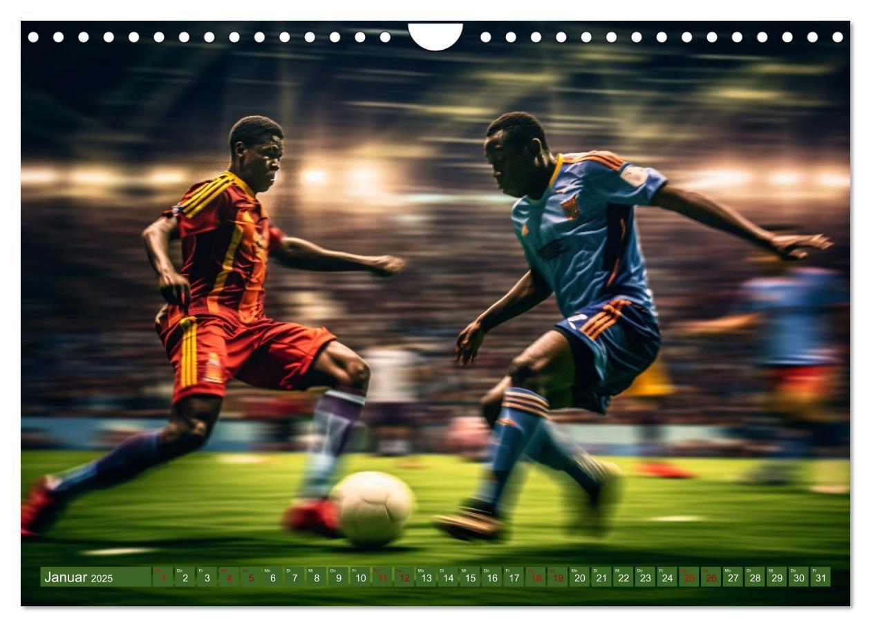 Bild: 9783457138182 | Fußball - Dynamik am Ball (Wandkalender 2025 DIN A4 quer), CALVENDO...