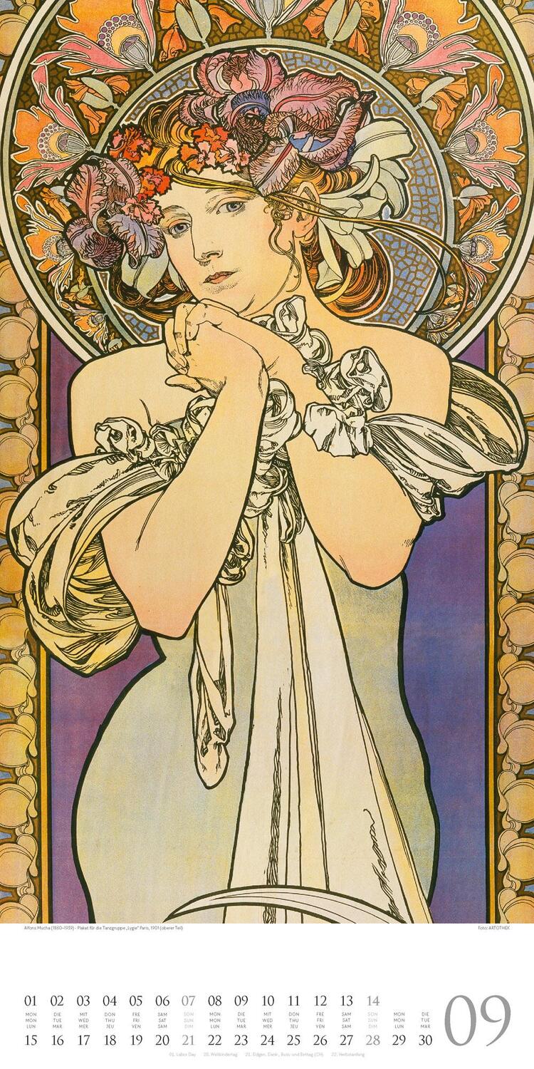 Bild: 9783838425603 | Alfons Mucha Kalender 2025 | Alfons Mucha (u. a.) | Kalender | 14 S.