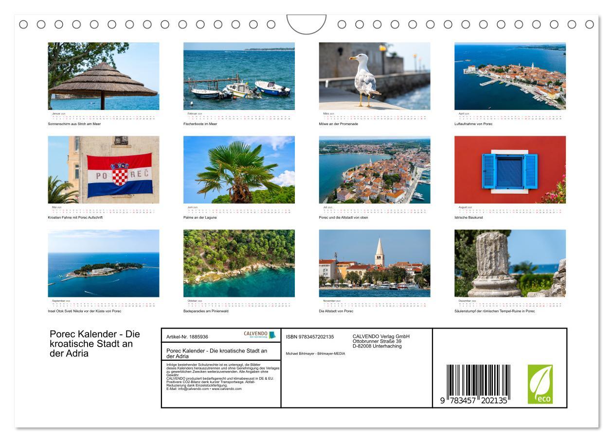 Bild: 9783457202135 | Porec Kalender - Die kroatische Stadt an der Adria (Wandkalender...