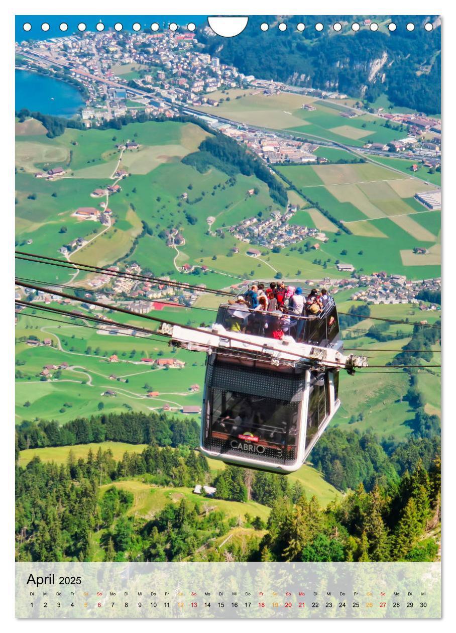 Bild: 9783435945863 | Nervenkitzel Seilbahn (Wandkalender 2025 DIN A4 hoch), CALVENDO...