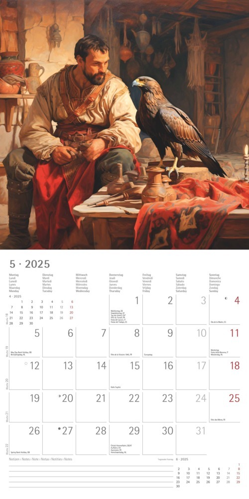 Bild: 4251732344337 | Alpha Edition - Medieval Fantasy 2025 Broschürenkalender, 30x30cm,...