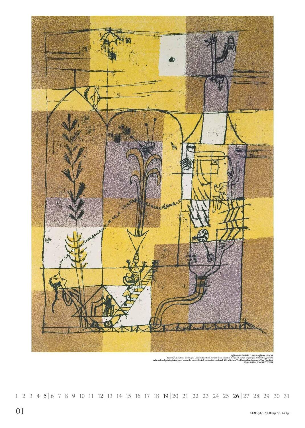 Bild: 4250809653297 | Paul Klee 2025 - Kunst-Kalender - Poster-Kalender - 50x70 | Kalender