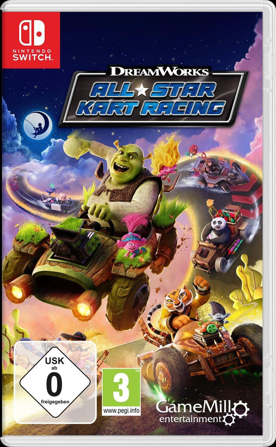 Cover: 5060968301460 | Dreamworks All-Star KartRacing (Nintendo Switch) | Blu-ray Disc | 2023