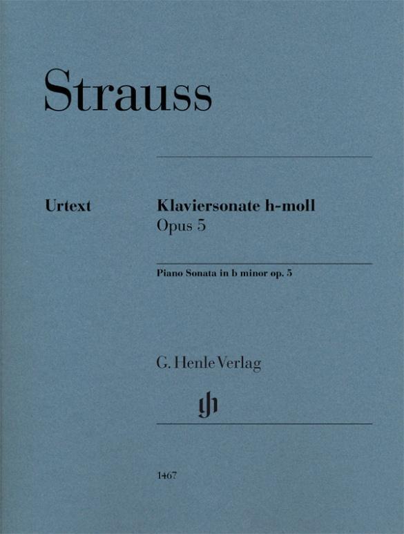 Cover: 9790201814674 | Strauss, Richard - Klaviersonate h-moll op. 5 | Richard Strauss | Buch