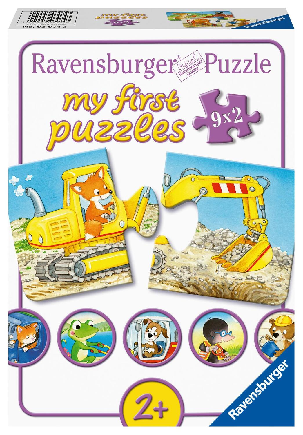 Cover: 4005556030743 | Ravensburger Kinderpuzzle - 03074 Tierische Baustelle -...