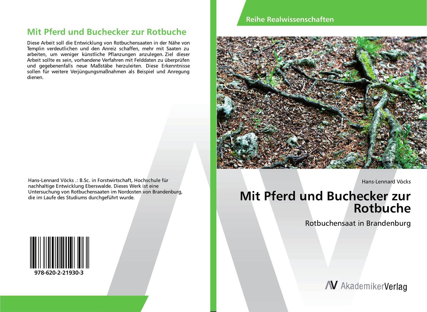 Cover: 9786202219303 | Mit Pferd und Buchecker zur Rotbuche | Rotbuchensaat in Brandenburg