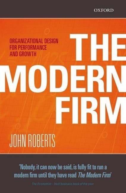 Cover: 9780198293750 | The Modern Firm | Organizational Design for Performance and Growth