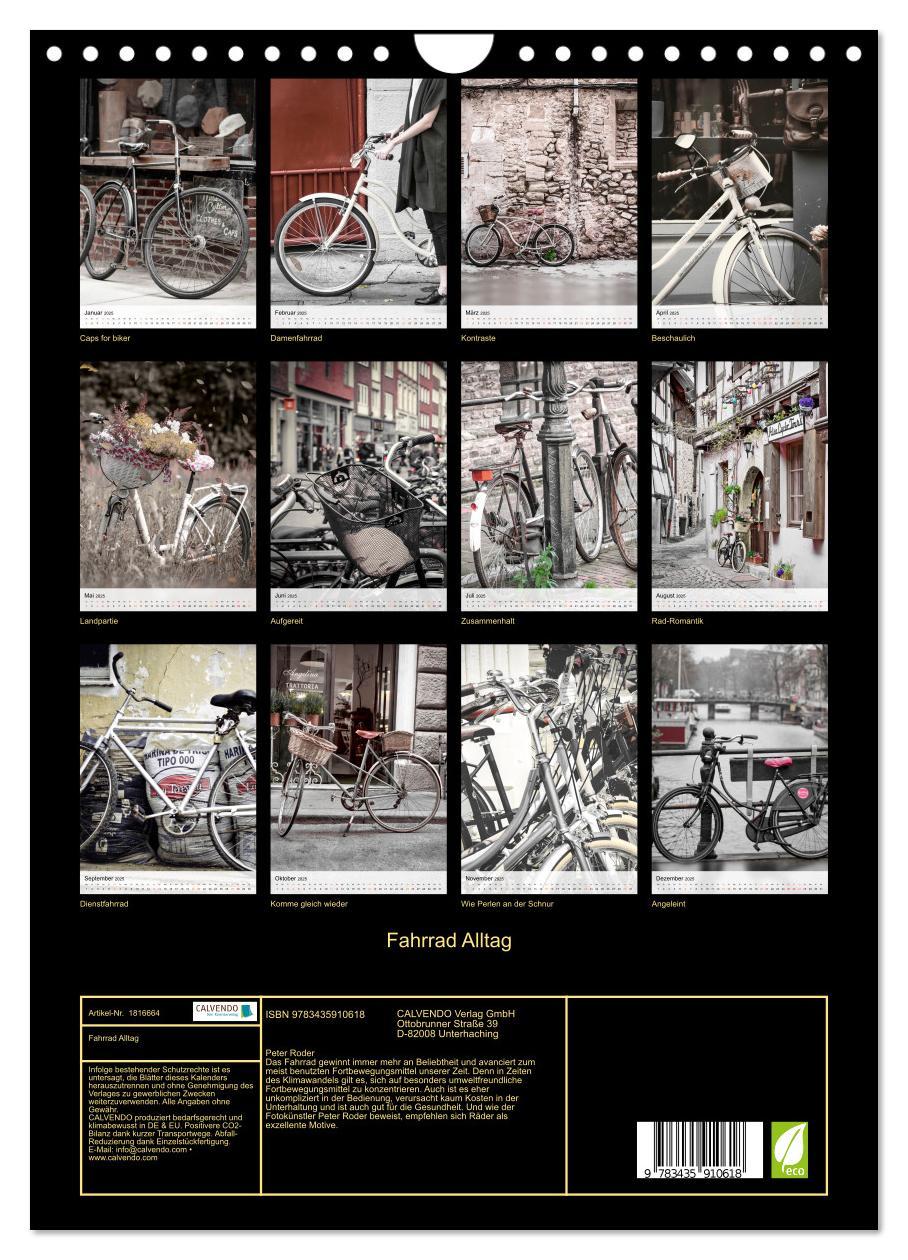 Bild: 9783435910618 | Fahrrad Alltag (Wandkalender 2025 DIN A4 hoch), CALVENDO...