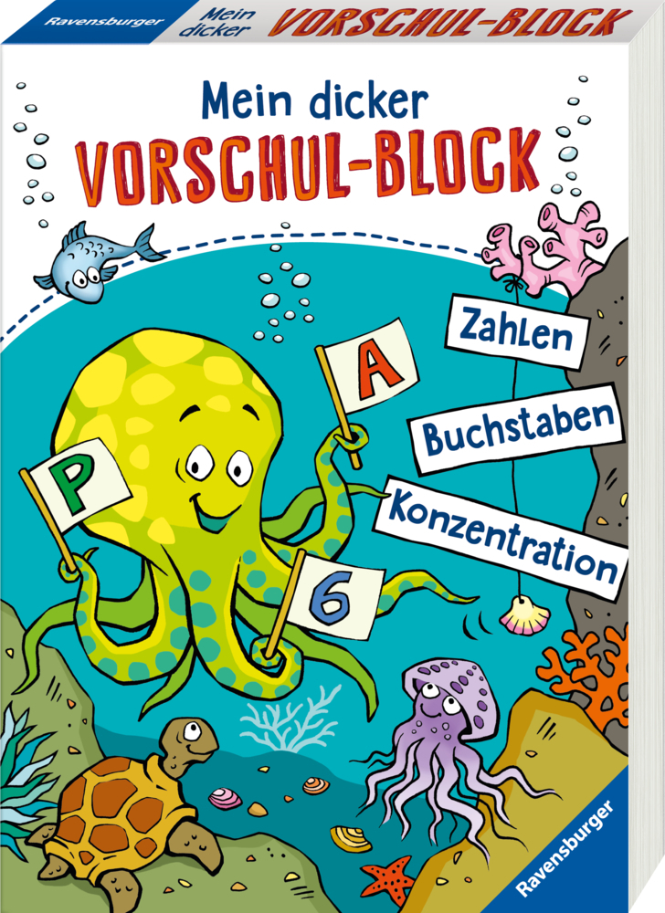Bild: 9783473416363 | Mein dicker Vorschul-Block | Zahlen, Buchstaben, Konzentration | Lohr