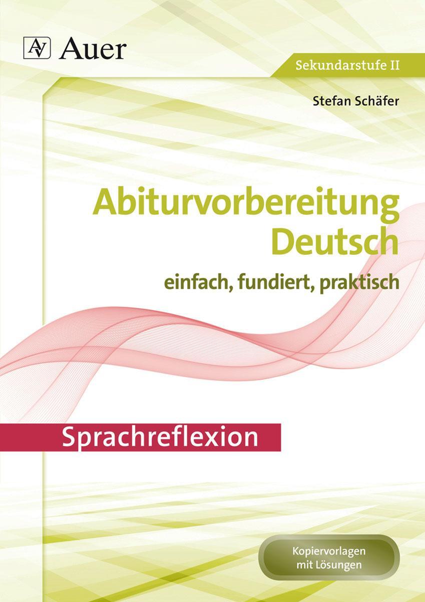 Cover: 9783403074267 | Sprachreflexion | Stefan Schäfer | Broschüre | Broschüre drahtgeheftet