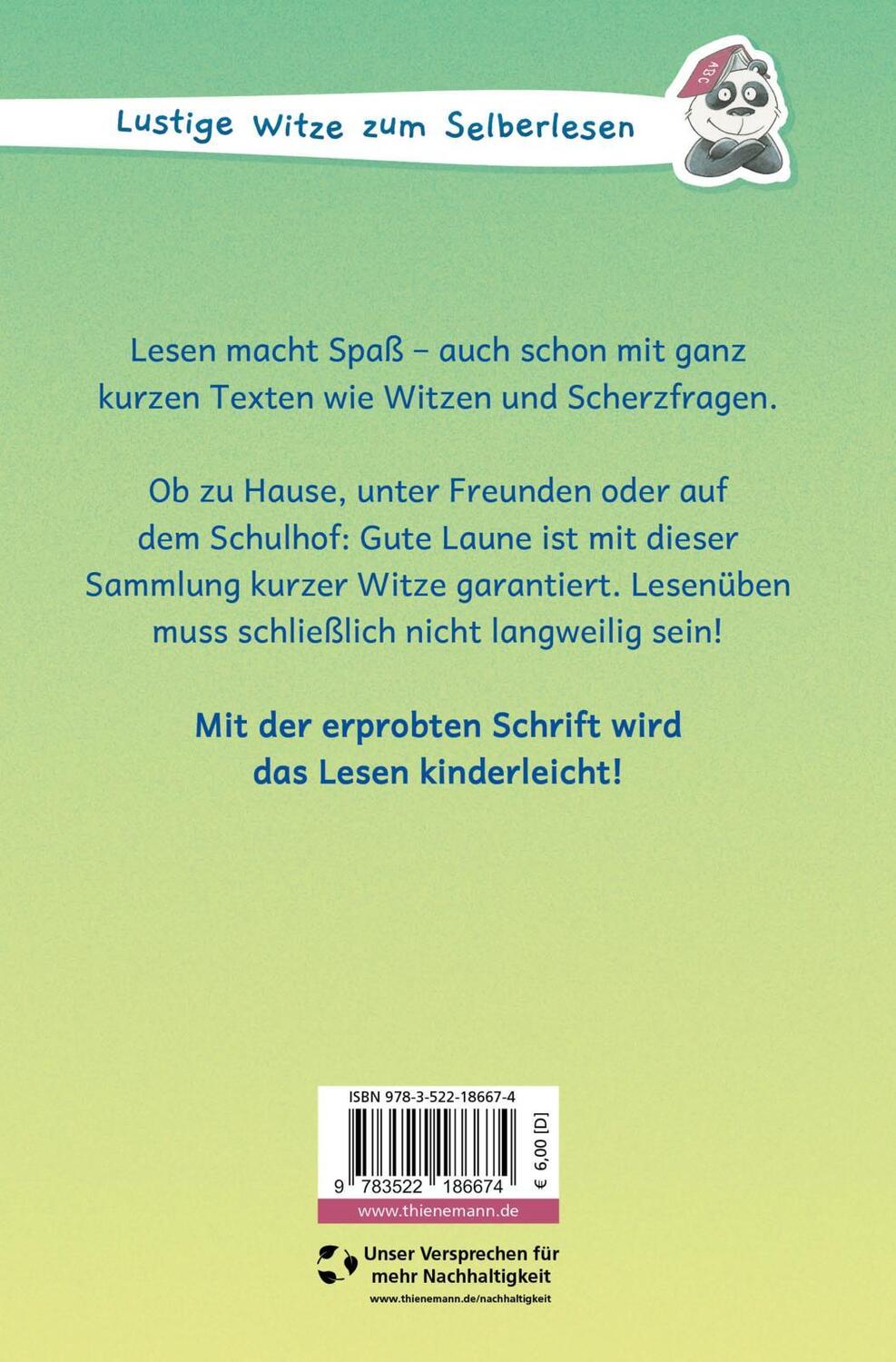 Rückseite: 9783522186674 | Ich kann lesen!: Die allerbesten Schülerwitze | Dirk Hennig | Buch