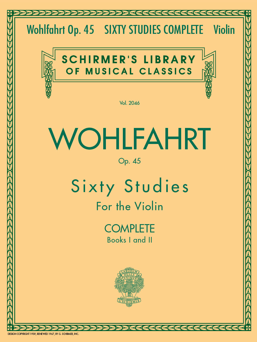 Cover: 73999988123 | Franz Wohlfahrt - 60 Studies, Op. 45 Complete | Books 1 and 2 | String