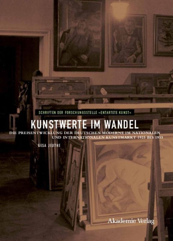 Cover: 9783050050799 | Kunstwerte im Wandel | Gesa Jeuthe | Buch | Akademie Verlag