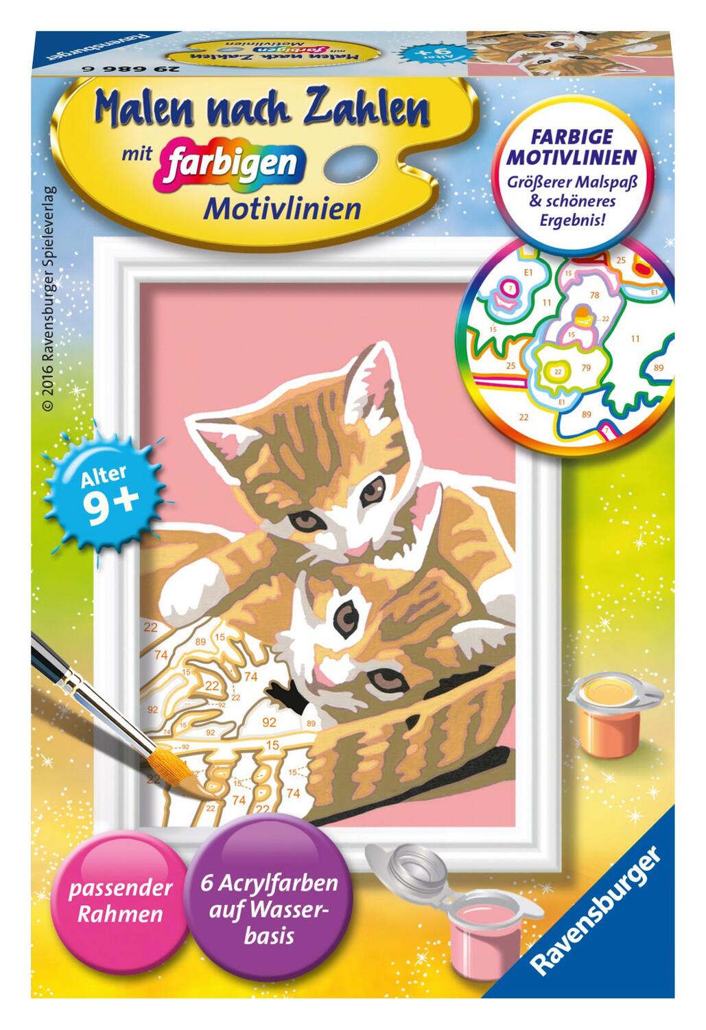 Cover: 4005556296866 | Ravensburger Malen nach Zahlen 29686 - Katzenbabys - Kinder ab 9...