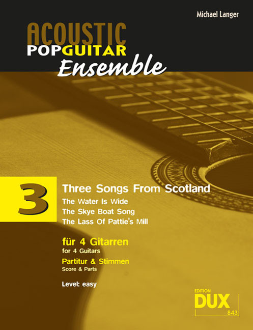 Cover: 9790500171898 | Three Songs From Scotland | arrangiert für 4 Gitarren - Part &amp; Stimmen