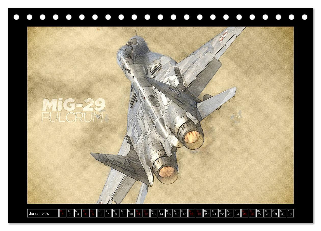 Bild: 9783435324293 | Aero Action Art - Luftfahrt Kunst (Tischkalender 2025 DIN A5 quer),...