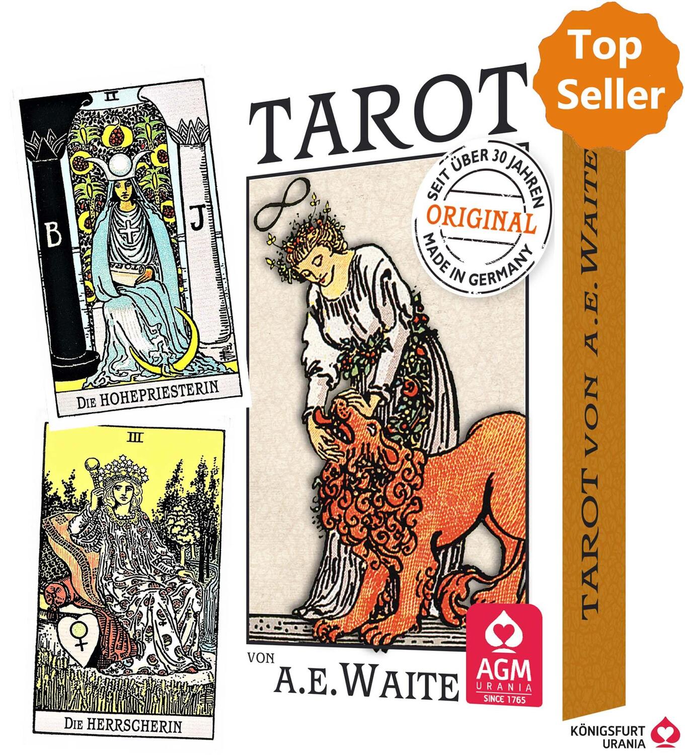 Cover: 4250375102359 | Premium Tarot von A.E. Waite | Karten im Pocketformat | Waite | Buch