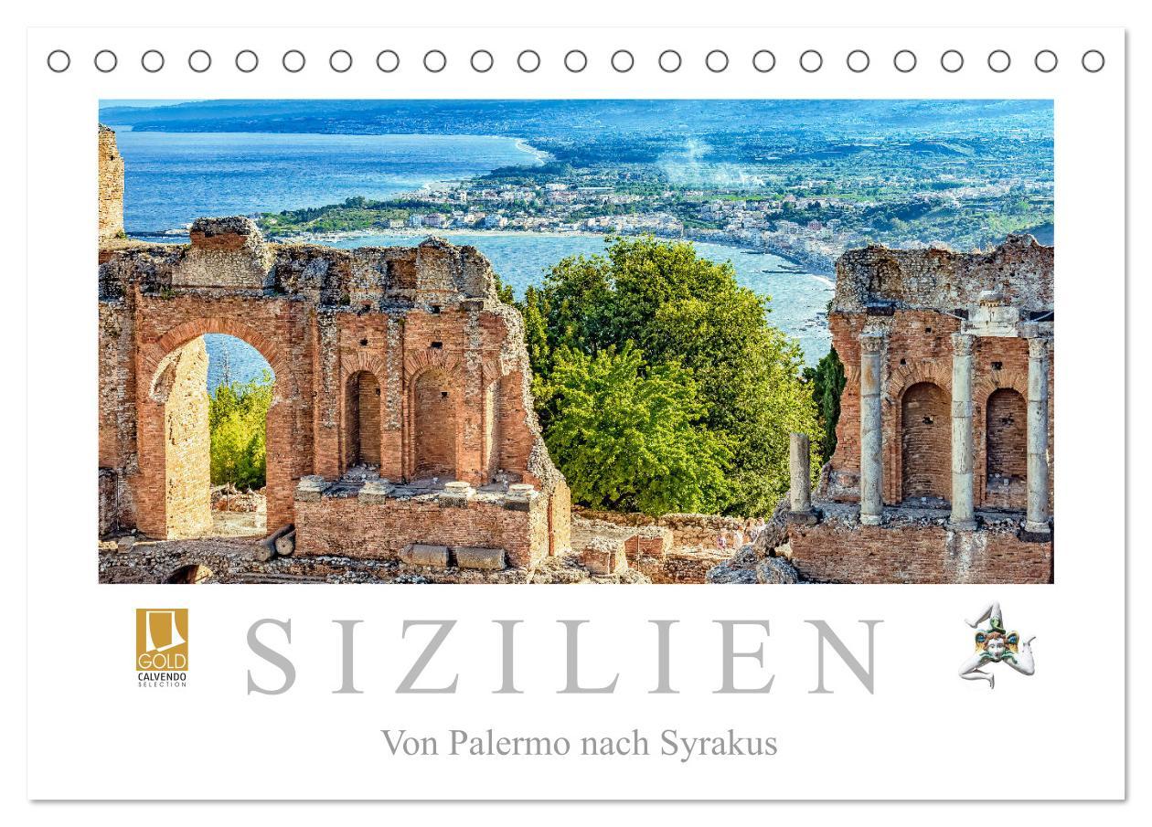 Cover: 9783435316786 | Sizilien - Von Palermo nach Syrakus (Tischkalender 2025 DIN A5...