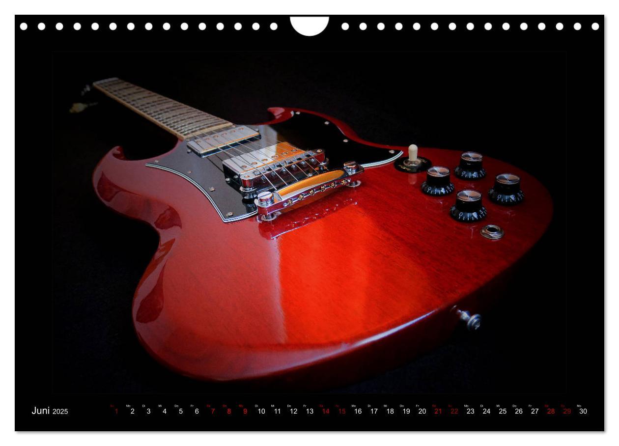 Bild: 9783435344635 | Rockgitarren im Blitzlicht (Wandkalender 2025 DIN A4 quer),...