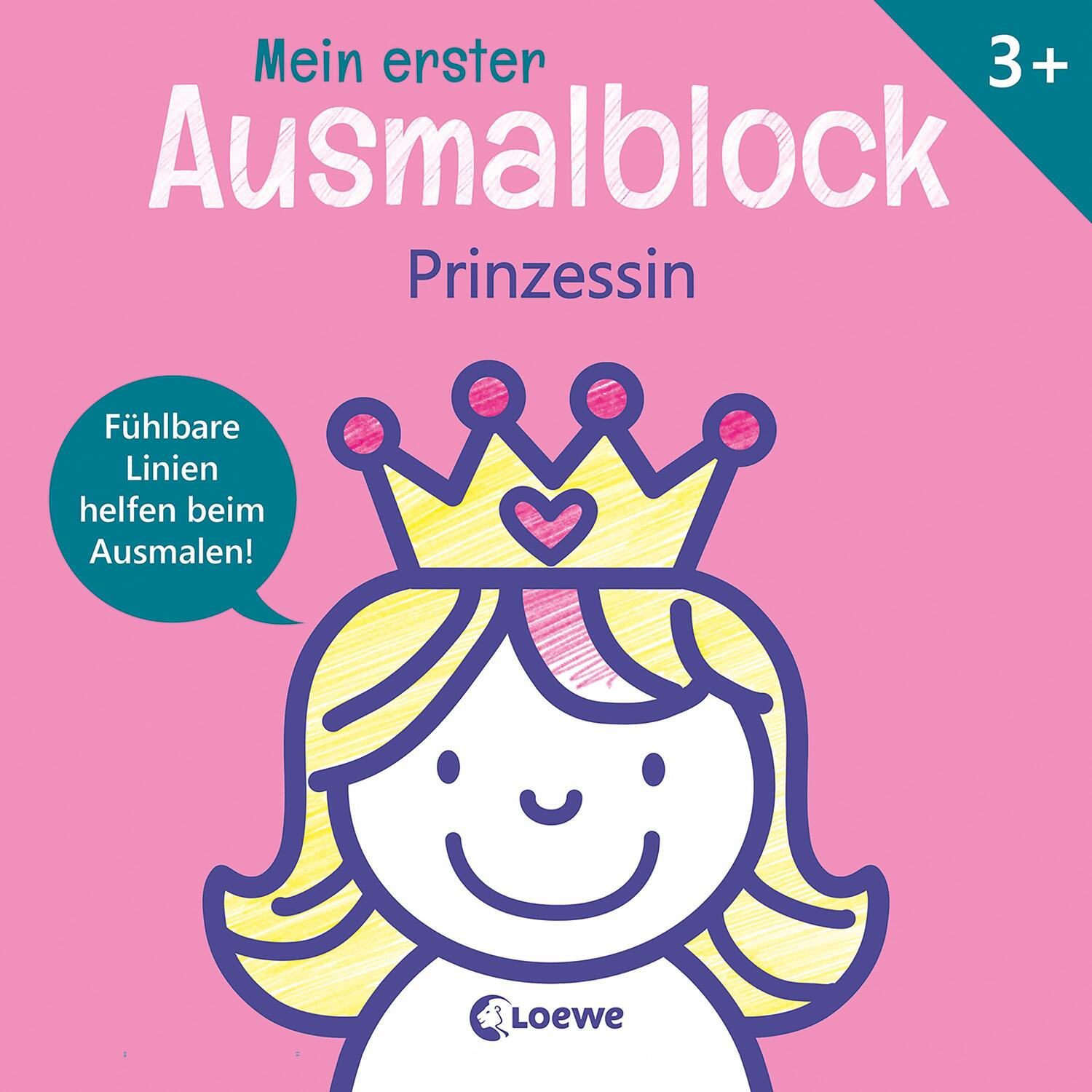 Cover: 9783743212619 | Mein erster Ausmalblock - Prinzessin | Loewe Kreativ (u. a.) | Buch