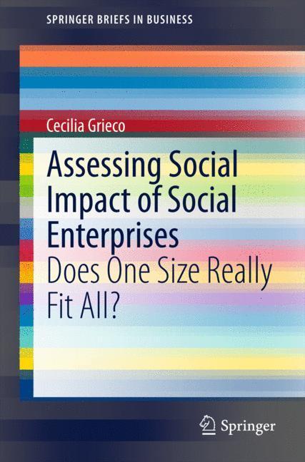Cover: 9783319153131 | Assessing Social Impact of Social Enterprises | Cecilia Grieco | Buch