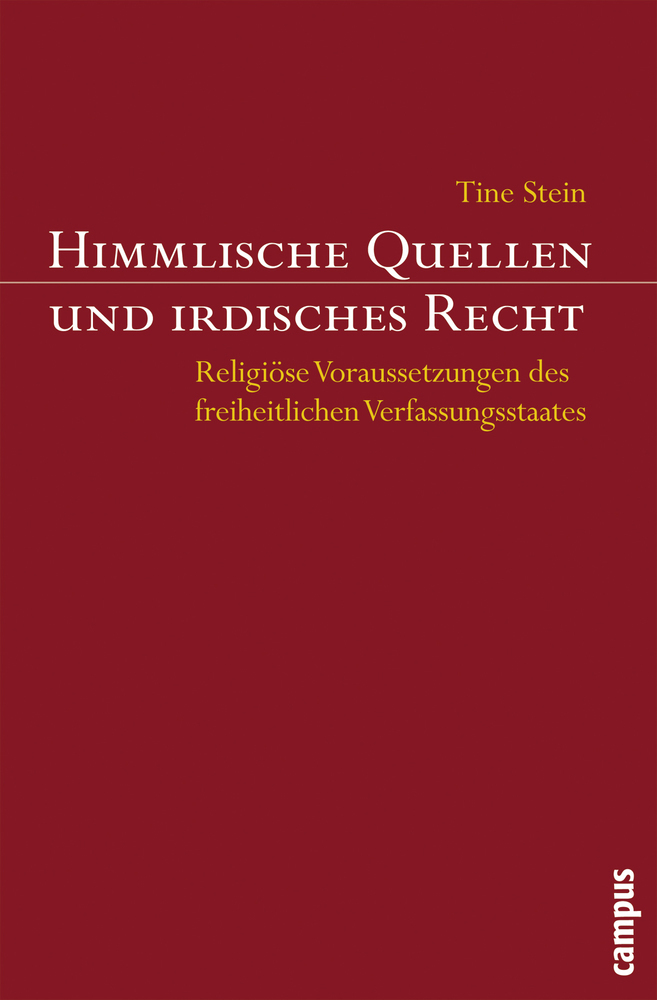 Cover: 9783593383385 | Himmlische Quellen und irdisches Recht | Tine Stein | Taschenbuch