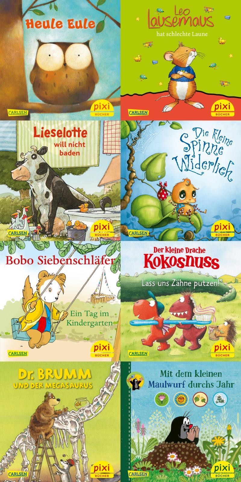 Cover: 9783551038807 | Pixi-8er-Set 297: Pixis liebste Kinderbuch-Helden (8x1 Exemplar) | Box