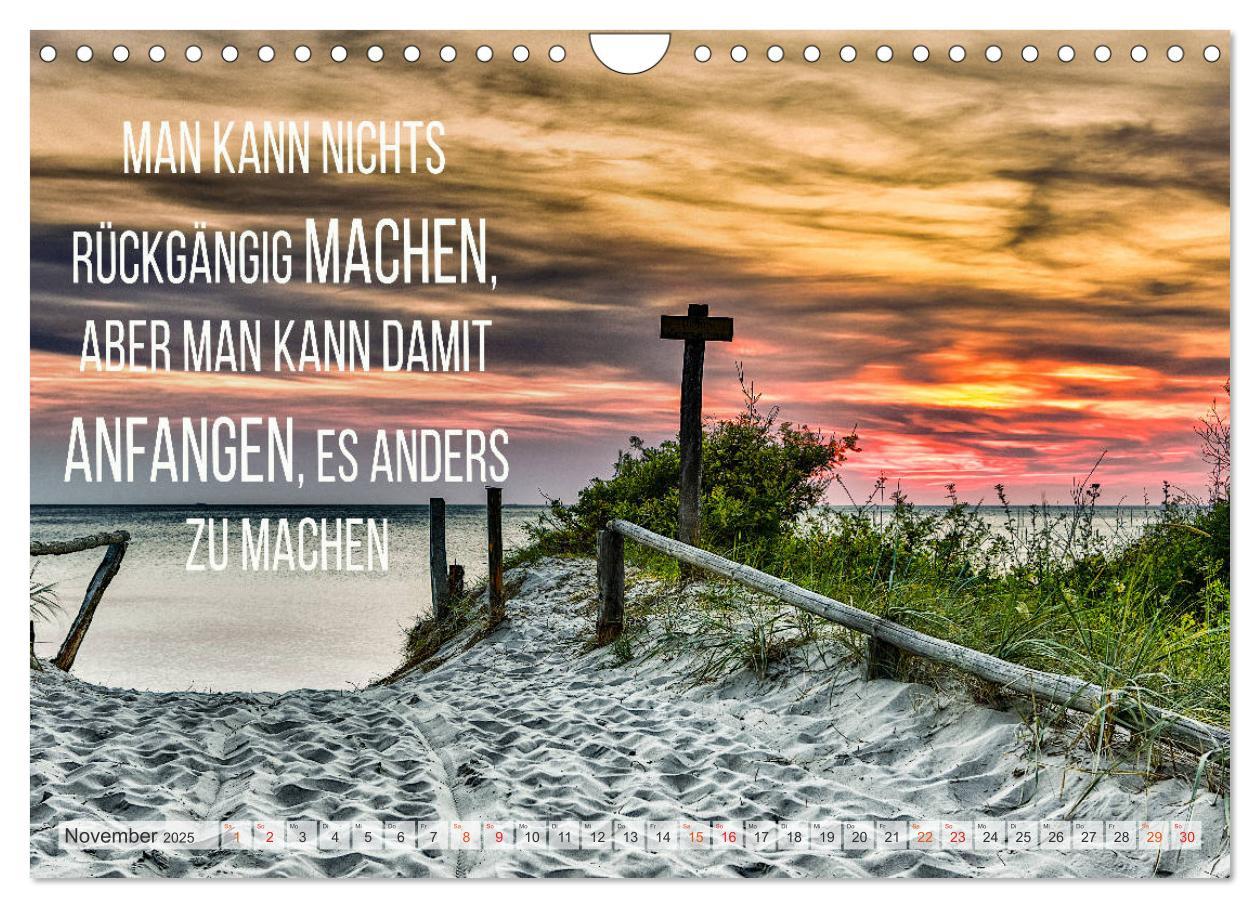 Bild: 9783435123391 | Motivation und Meer (Wandkalender 2025 DIN A4 quer), CALVENDO...